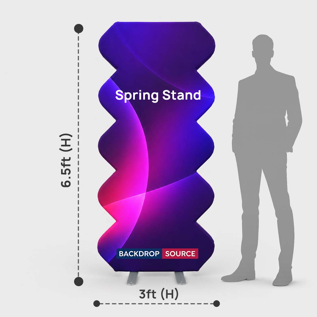Spring Stand Fabric Backdrop for Events & Parties
