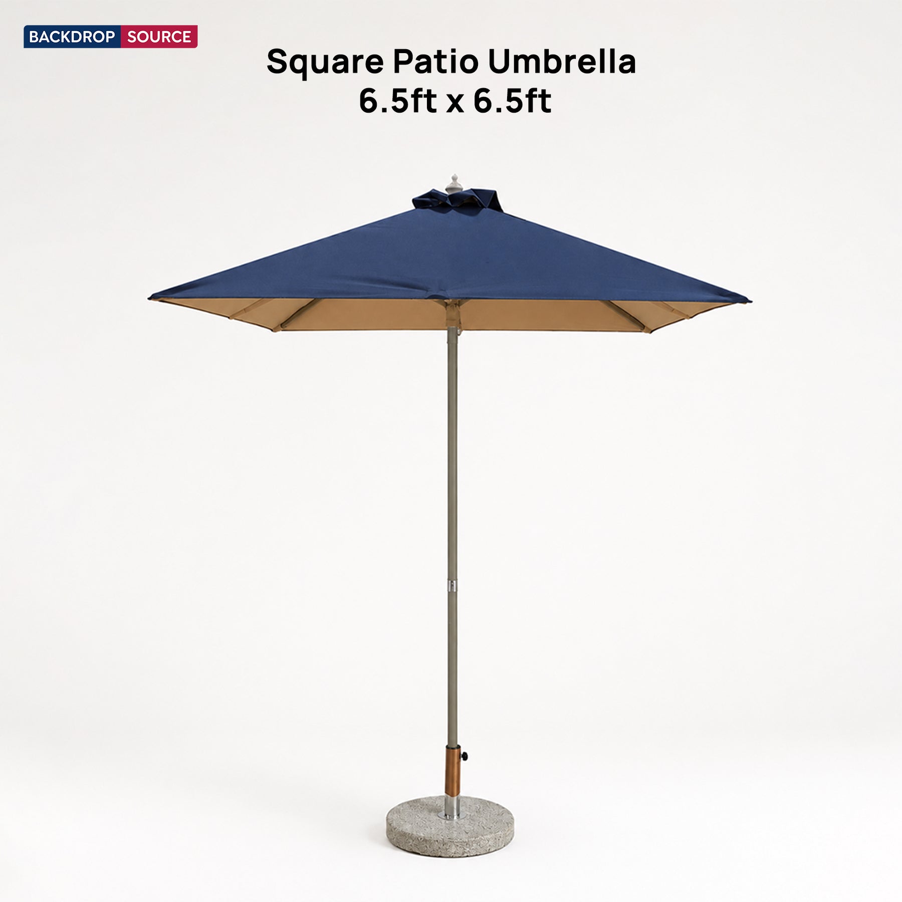 Square Patio Umbrella – 6.5ft x 6.5ft