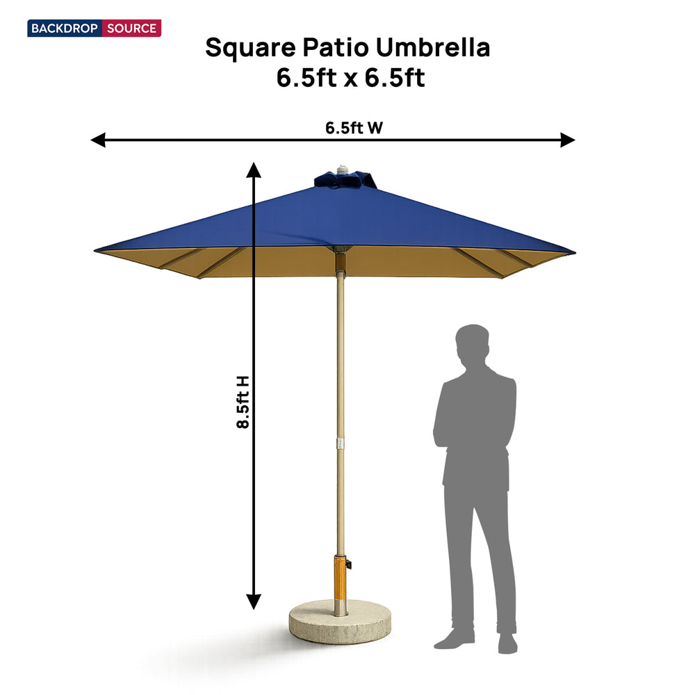 Square Patio Umbrella – 6.5ft x 6.5ft