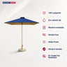 Square Patio Umbrella – 6.5ft x 6.5ft