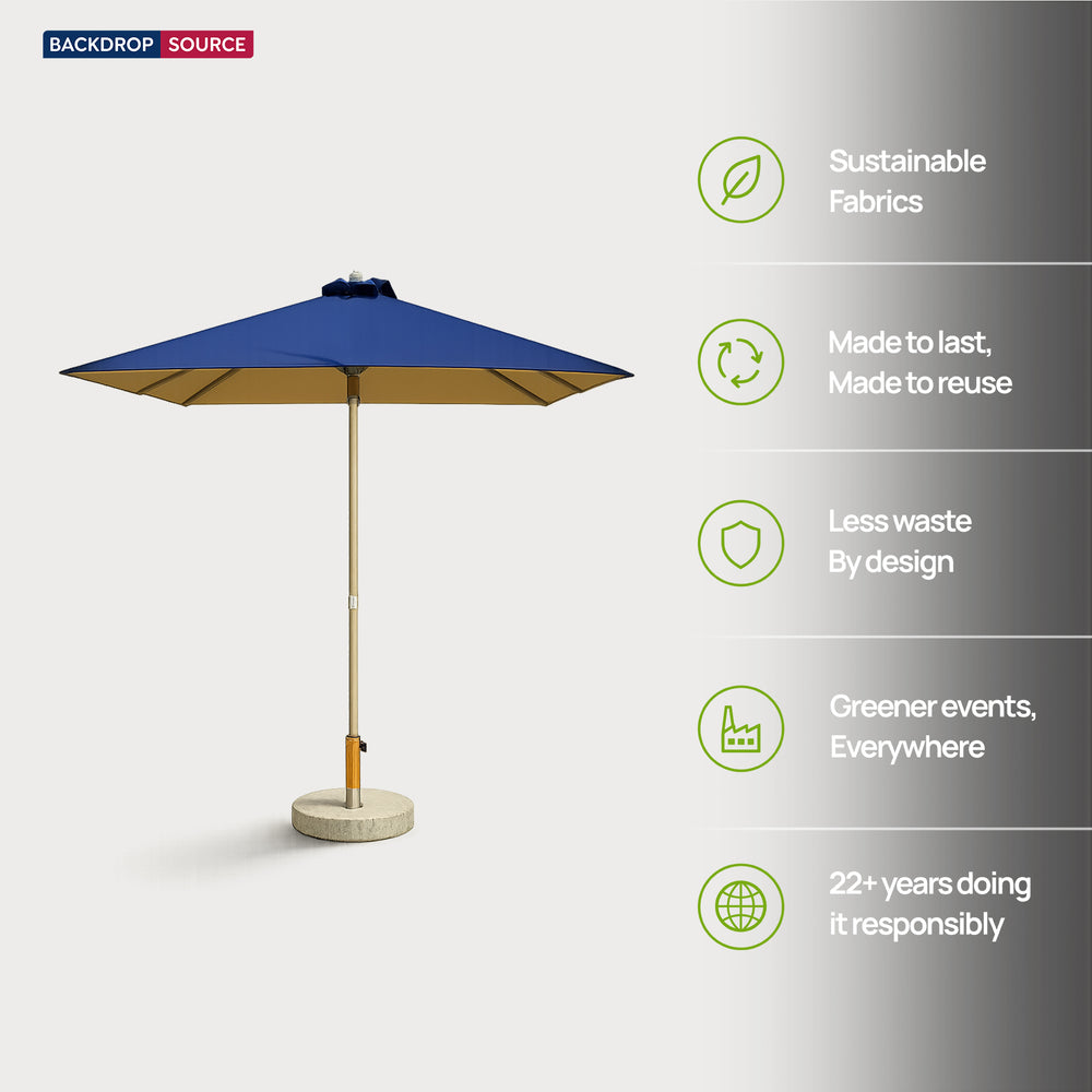 Square Patio Umbrella – 6.5ft x 6.5ft