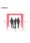 Square Shape Tension Fabric Display Arch Stand
