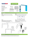 Square Shape Tension Fabric Display Arch Stand