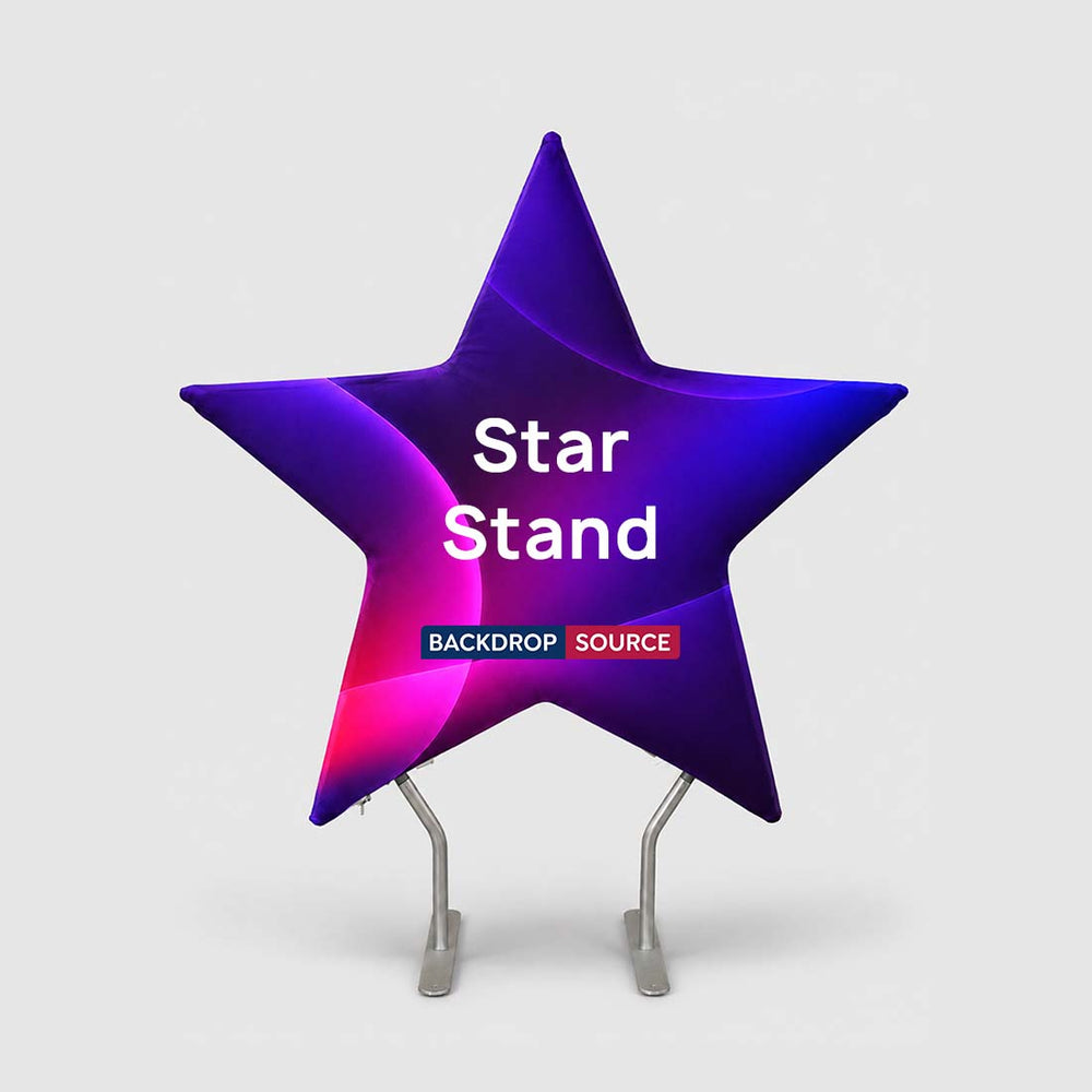 Star-Shaped Pentagram Event Backdrop Wall