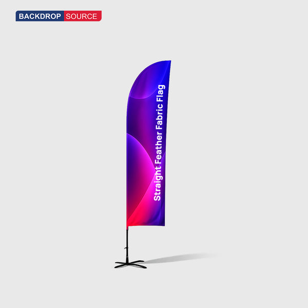 Bandera de plumas recta