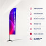 Straight Feather Fabric Flag
