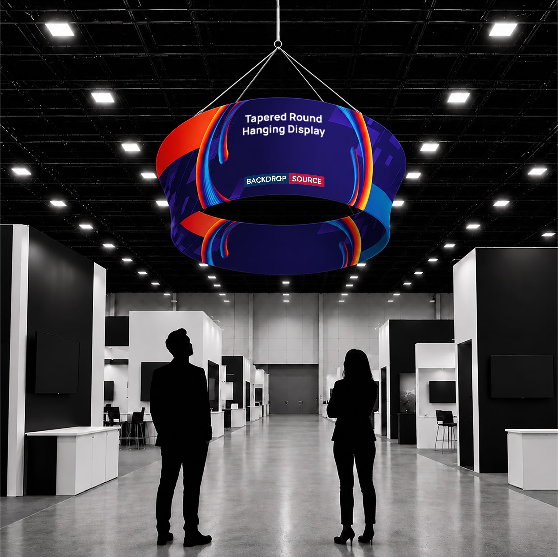 Tapered Round Hanging Display