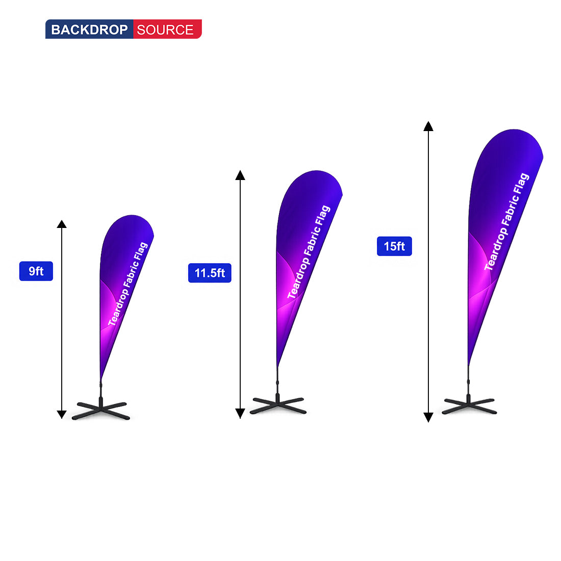 Teardrop Fabric Flag
