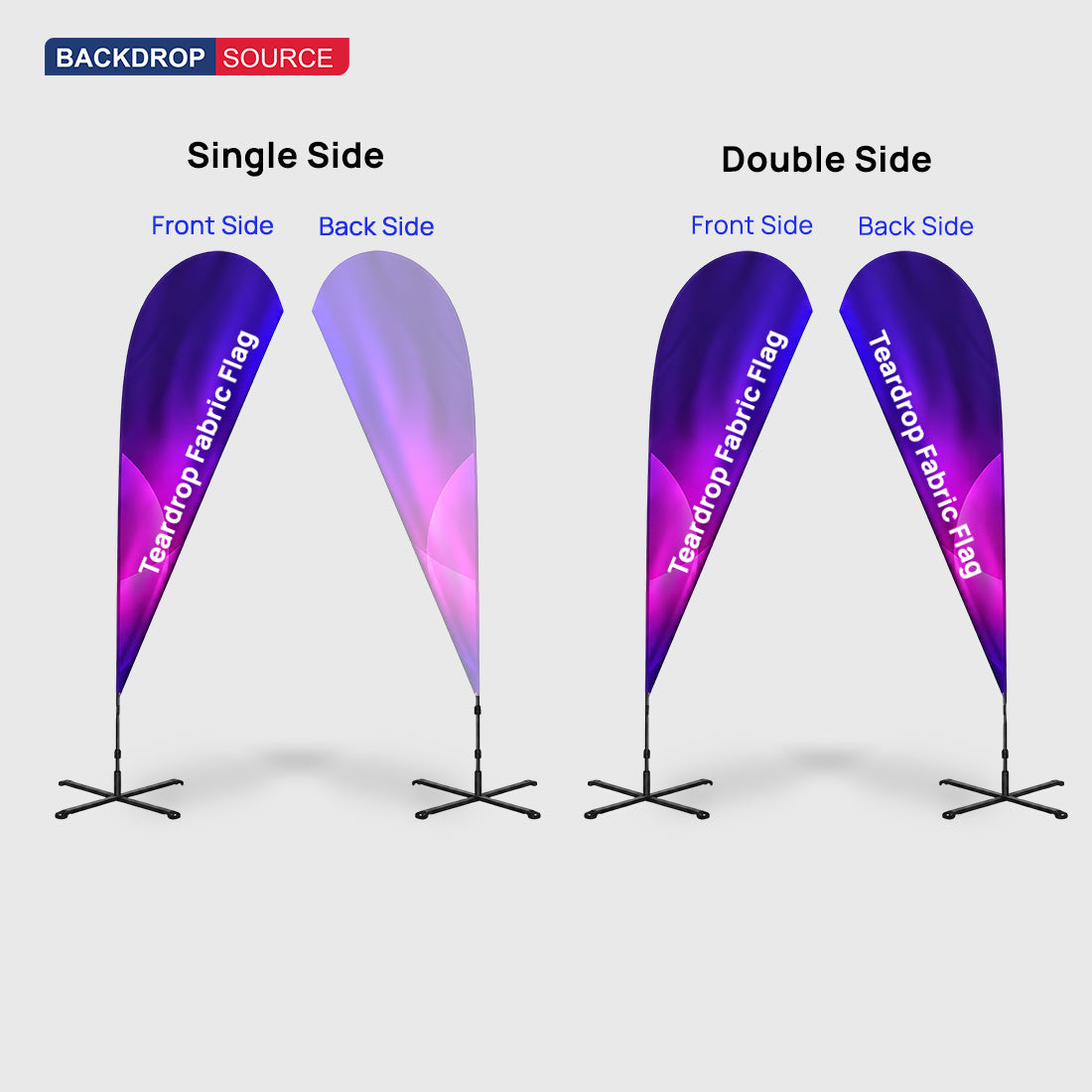 Teardrop Fabric Flag