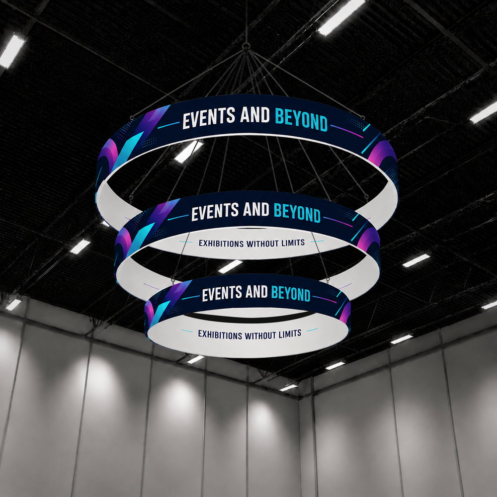 Tiered Circle Hanging Banner