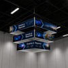 Tiered Square Hanging Banner