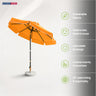 Tilting Patio Umbrellas With Valances – 8.8ft x 8.8ft