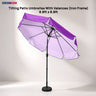 Tilting Patio Umbrellas With Valances (Iron Frame) – 8.8ft x 8.8ft