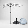 Tilting Patio Umbrellas With Valances (Iron Frame) – 8.8ft x 8.8ft