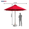 Tilting Patio Umbrellas – 8.8ft x 8.8ft