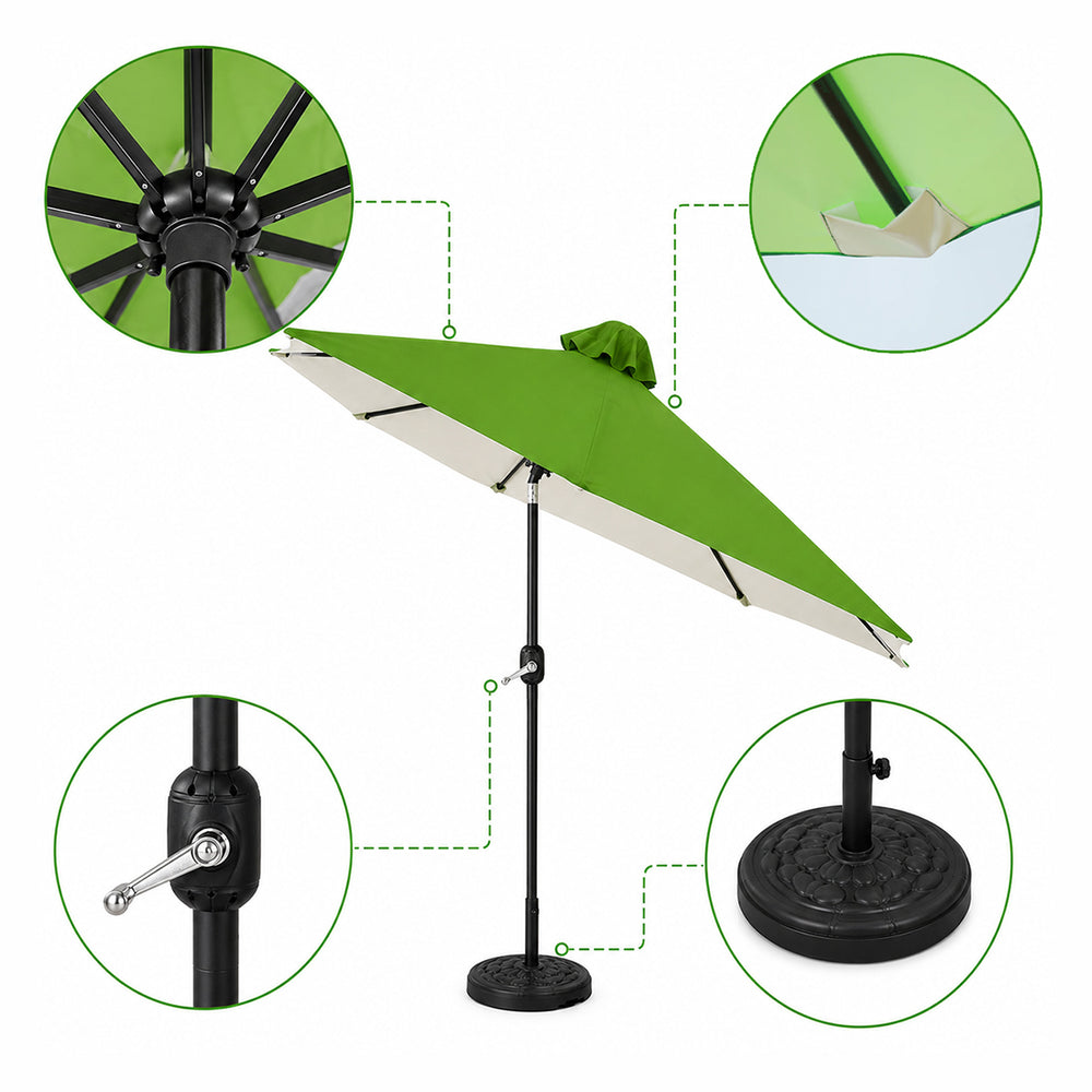 Tilting Patio Umbrellas (Iron Frame) – 8.8ft x 8.8ft