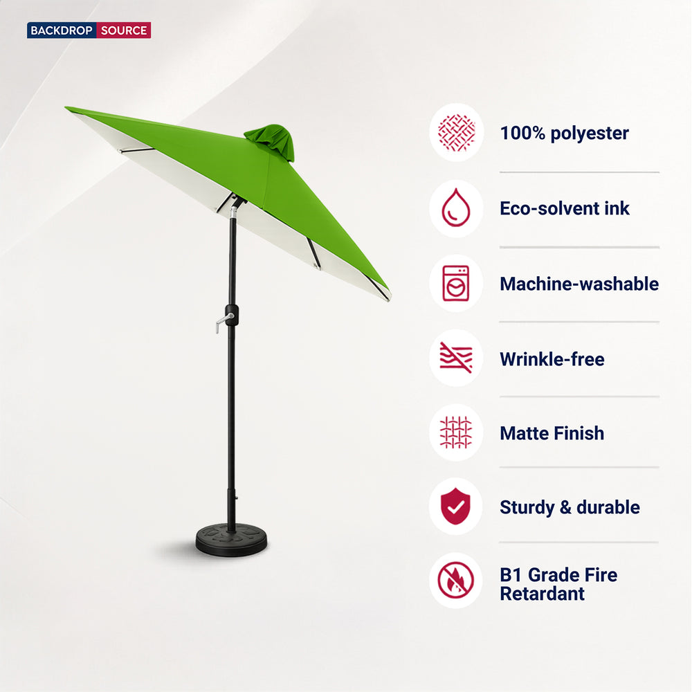 Tilting Patio Umbrellas (Iron Frame) – 8.8ft x 8.8ft