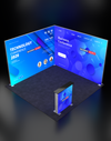 Espositore modulare SEG Lightbox da 10 piedi per fiere - Modello 4