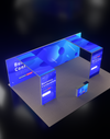 Espositore modulare SEG Lightbox da 10 piedi per fiere - Modello 1