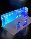 Espositore modulare SEG Lightbox da 10 piedi per fiere - Modello 1