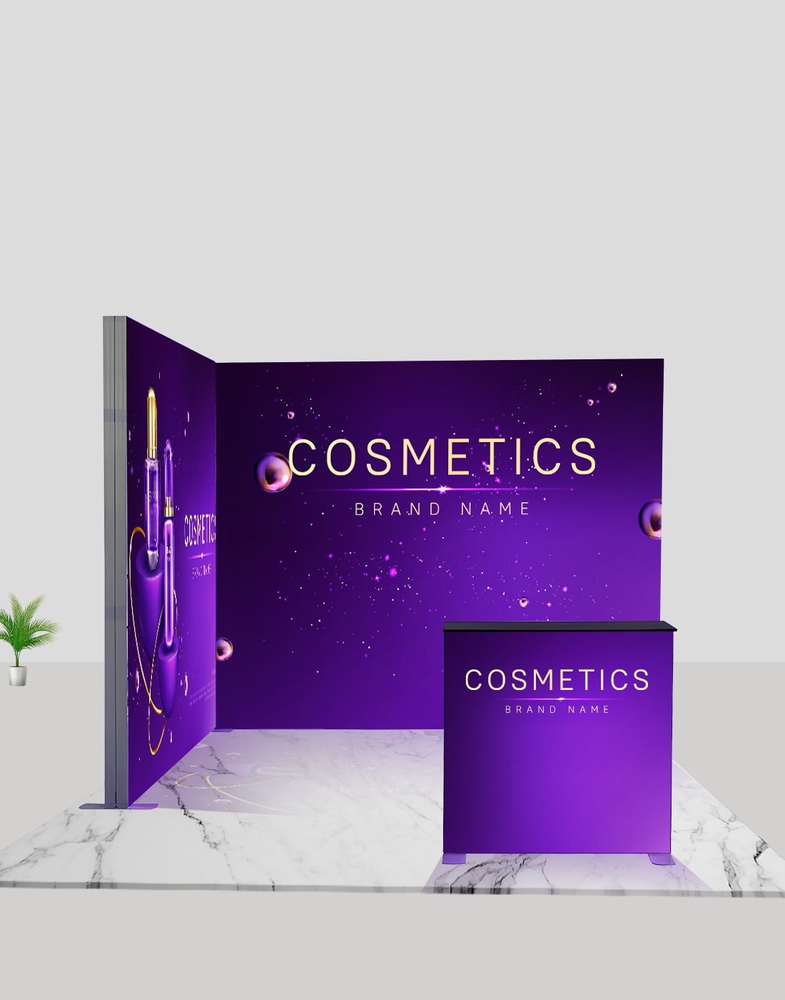 Espositore modulare SEG Lightbox da 10 piedi per fiere - Modello 4