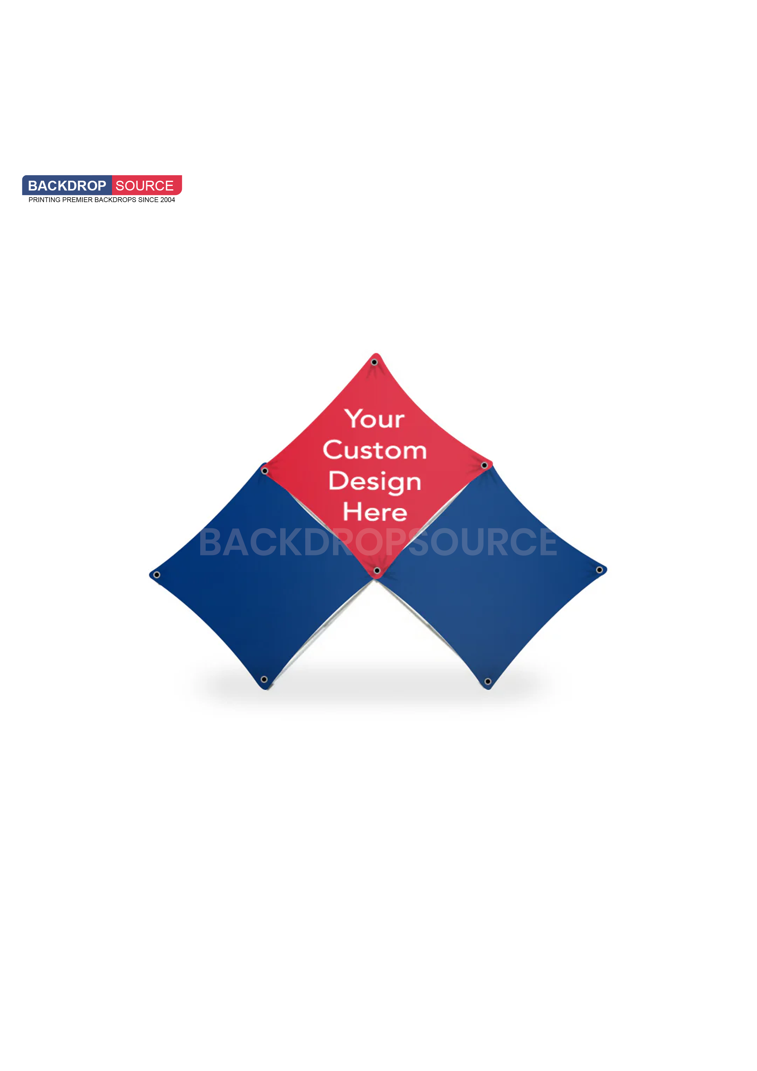 Small Triangular Fabric GeoMetrix Pop Up Grid Display