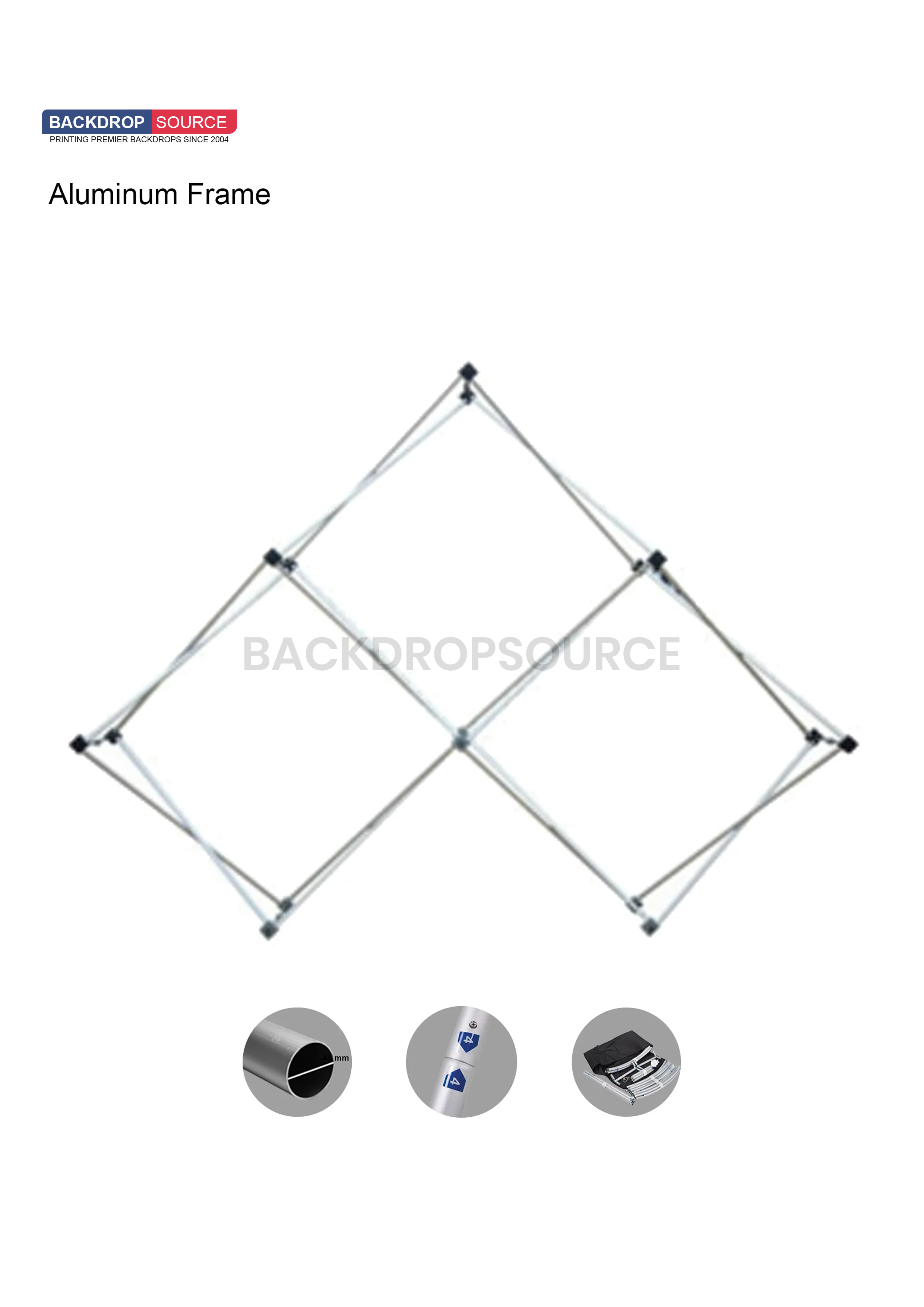 Small Triangular Fabric GeoMetrix Pop Up Grid Display