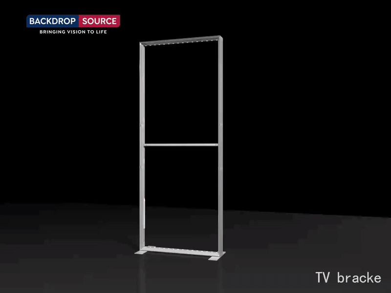 Exhibidor modular de luz SEG de 10 pies para ferias comerciales - Modelo 1