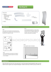 Vertical S-Shaped Fabric Banner Display
