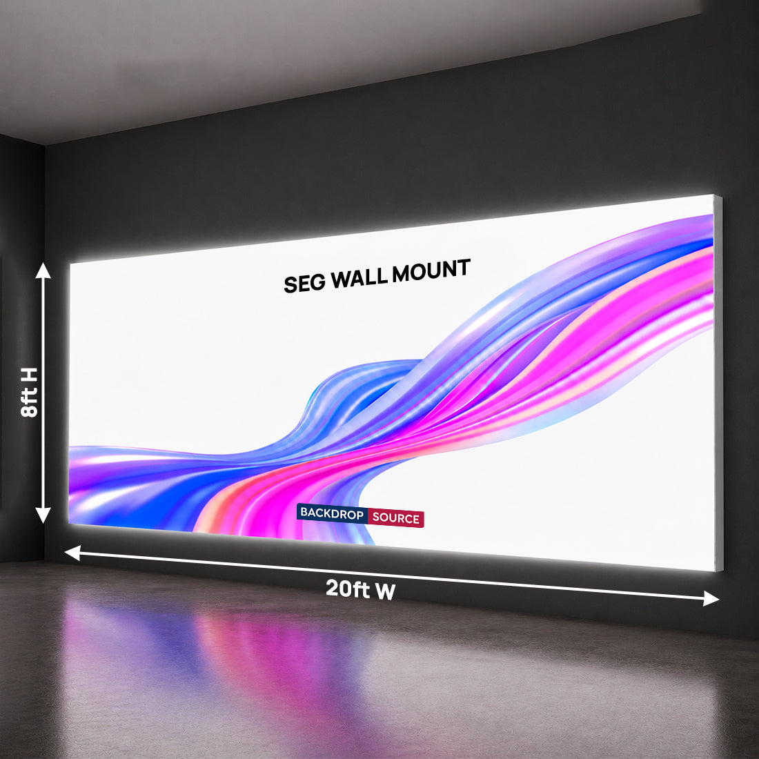 Caja de luz SEG para montaje en pared