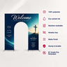 Church Welcome Arch Fabric Display
