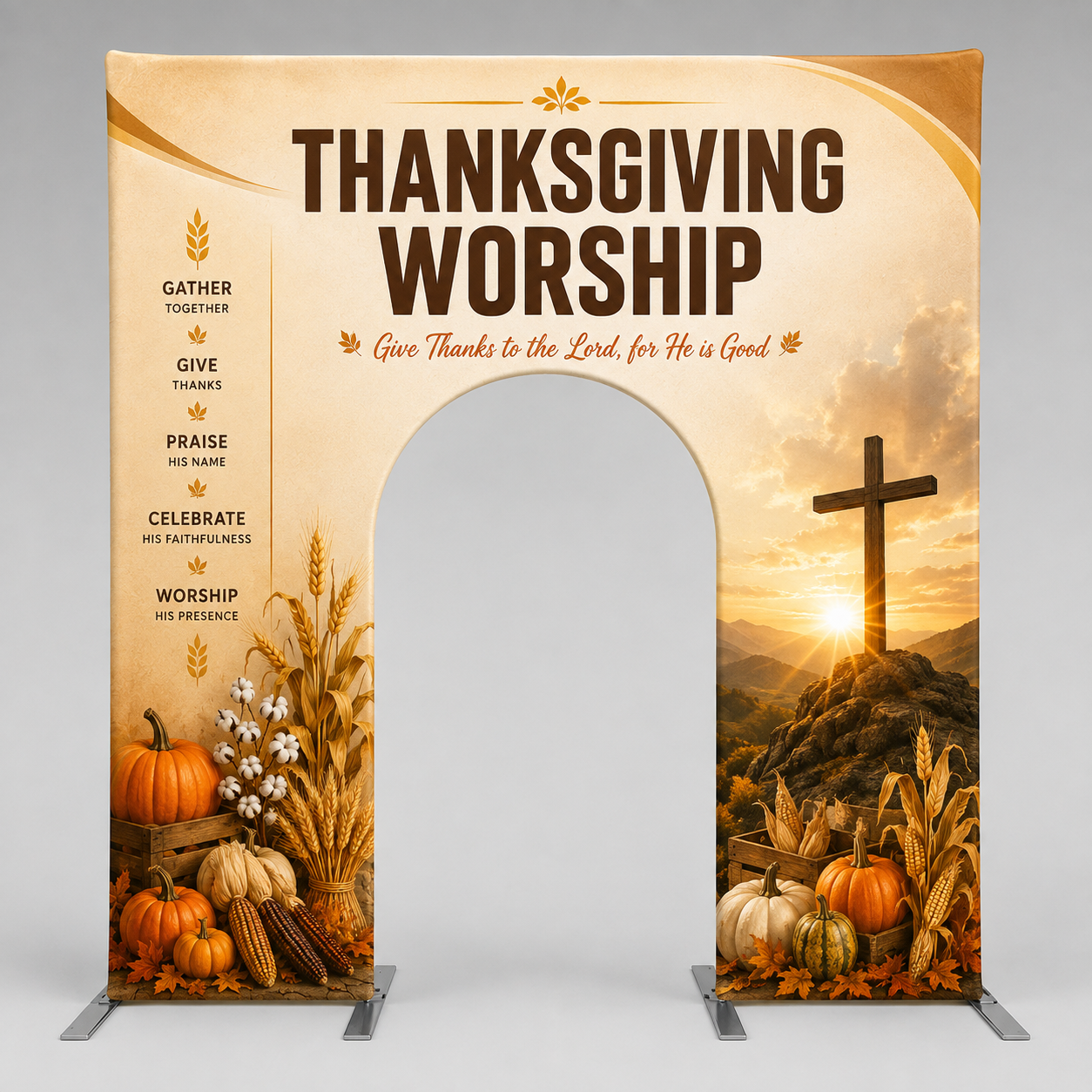 Church Welcome Arch Fabric Display