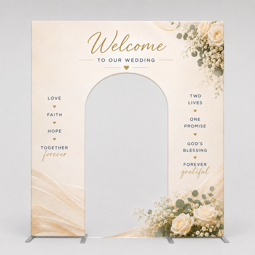 Church Welcome Arch Fabric Display