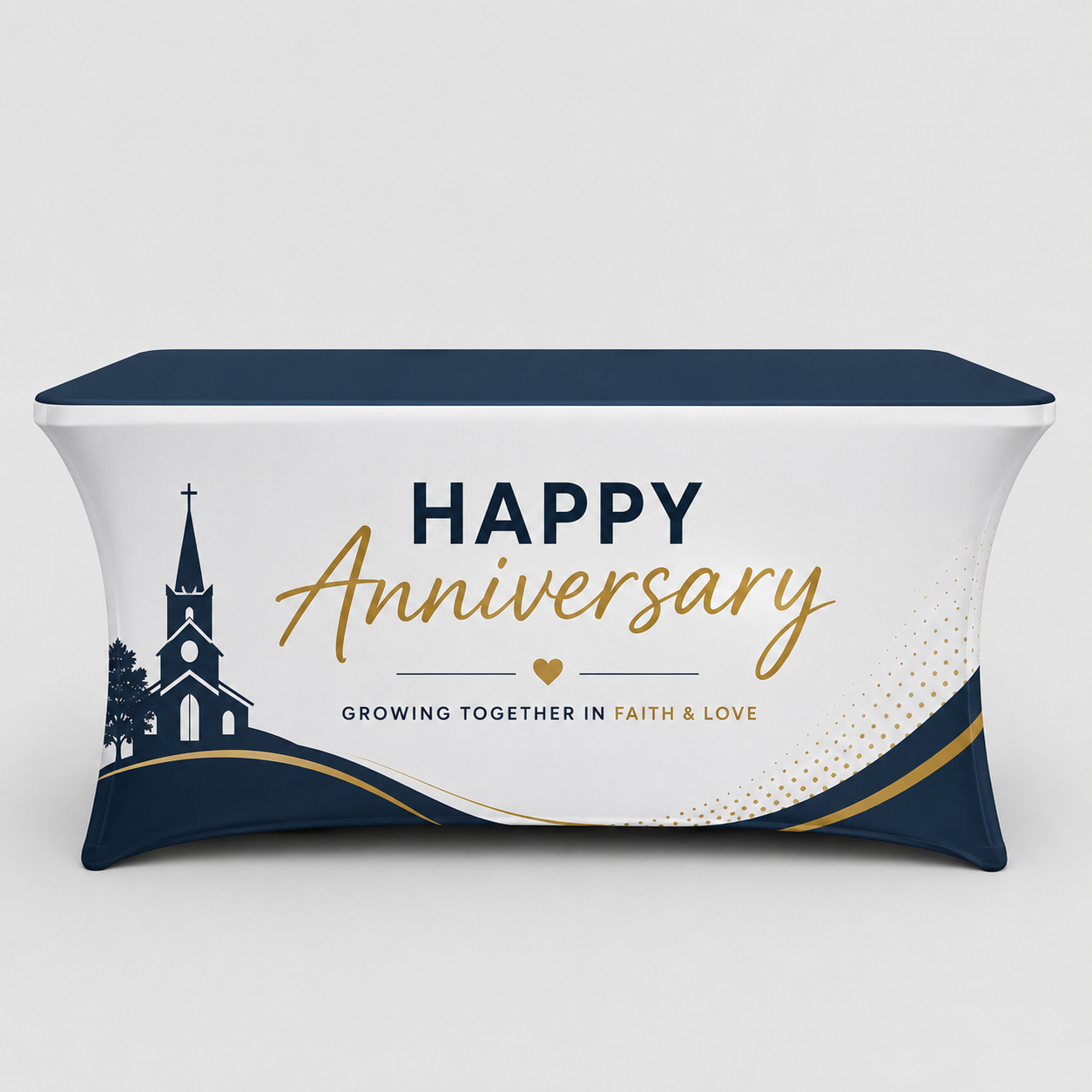 Church Welcome Desk Stretch Table Cover