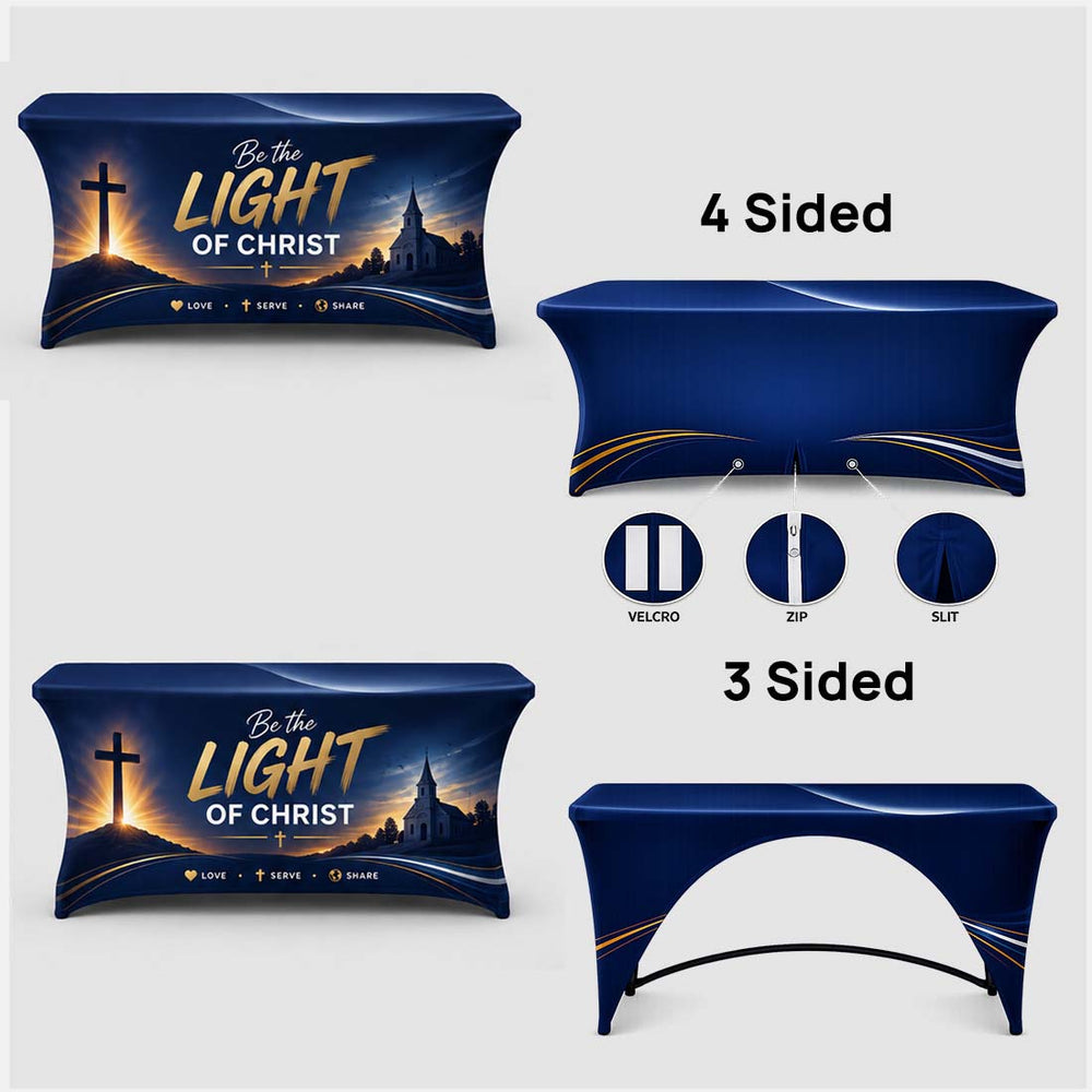Church Welcome Desk Stretch Table Cover