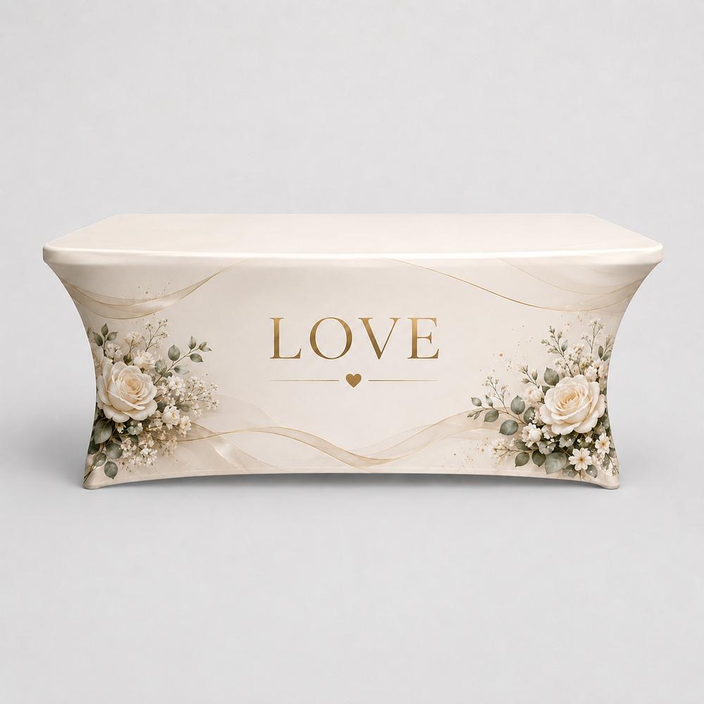 Church Welcome Desk Stretch Table Cover