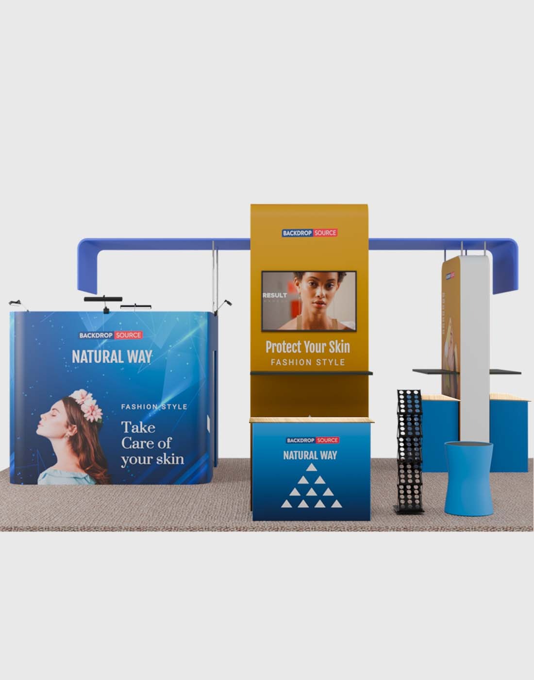 Modular Booth Kits 20ft x 20ft - Model 12