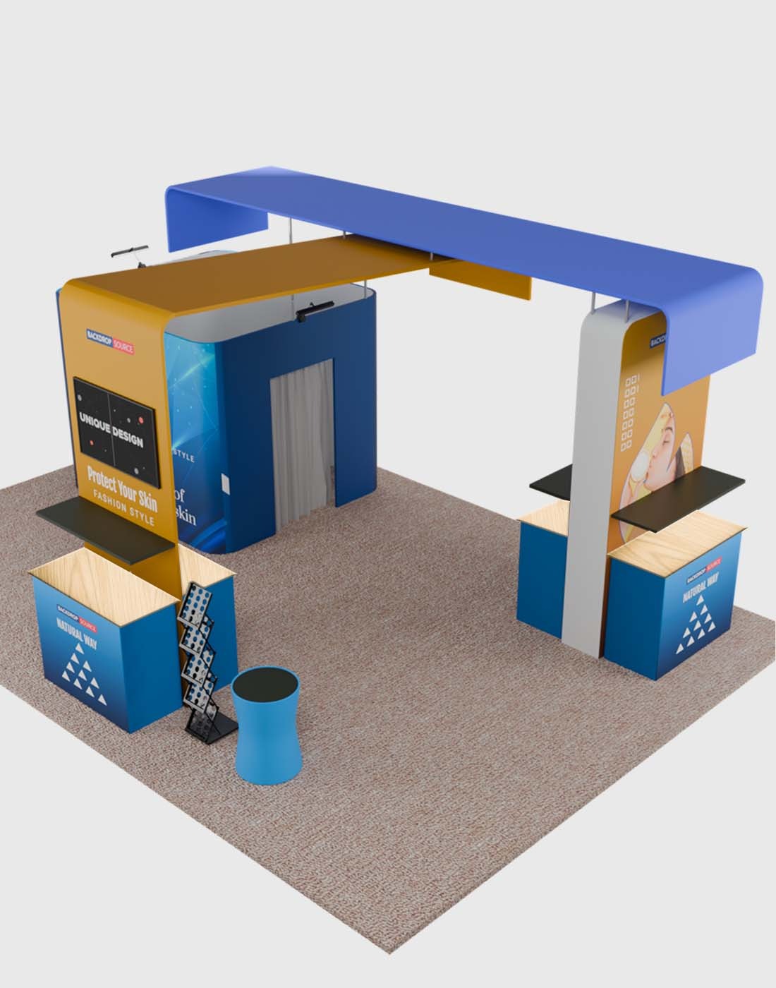 Modular Booth Kits 20ft x 20ft - Model 12