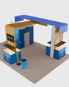 Modular Booth Kits 20ft x 20ft - Model 12