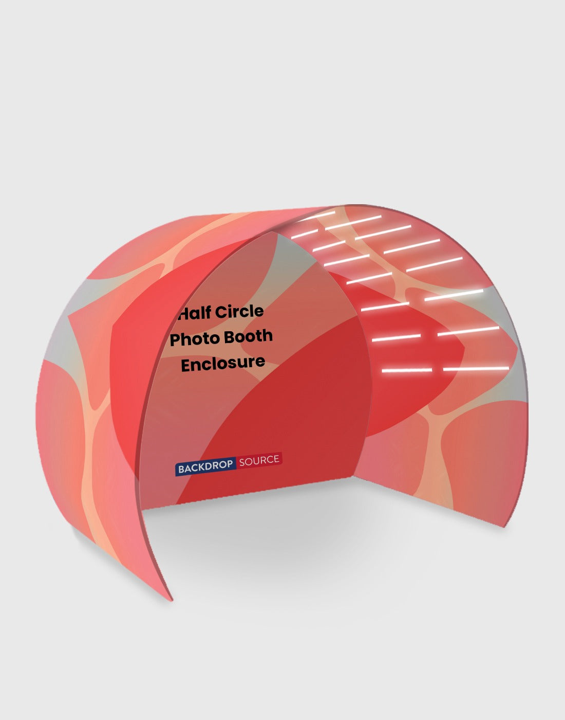 Half Circle Fabric Photo Booth Enclosure