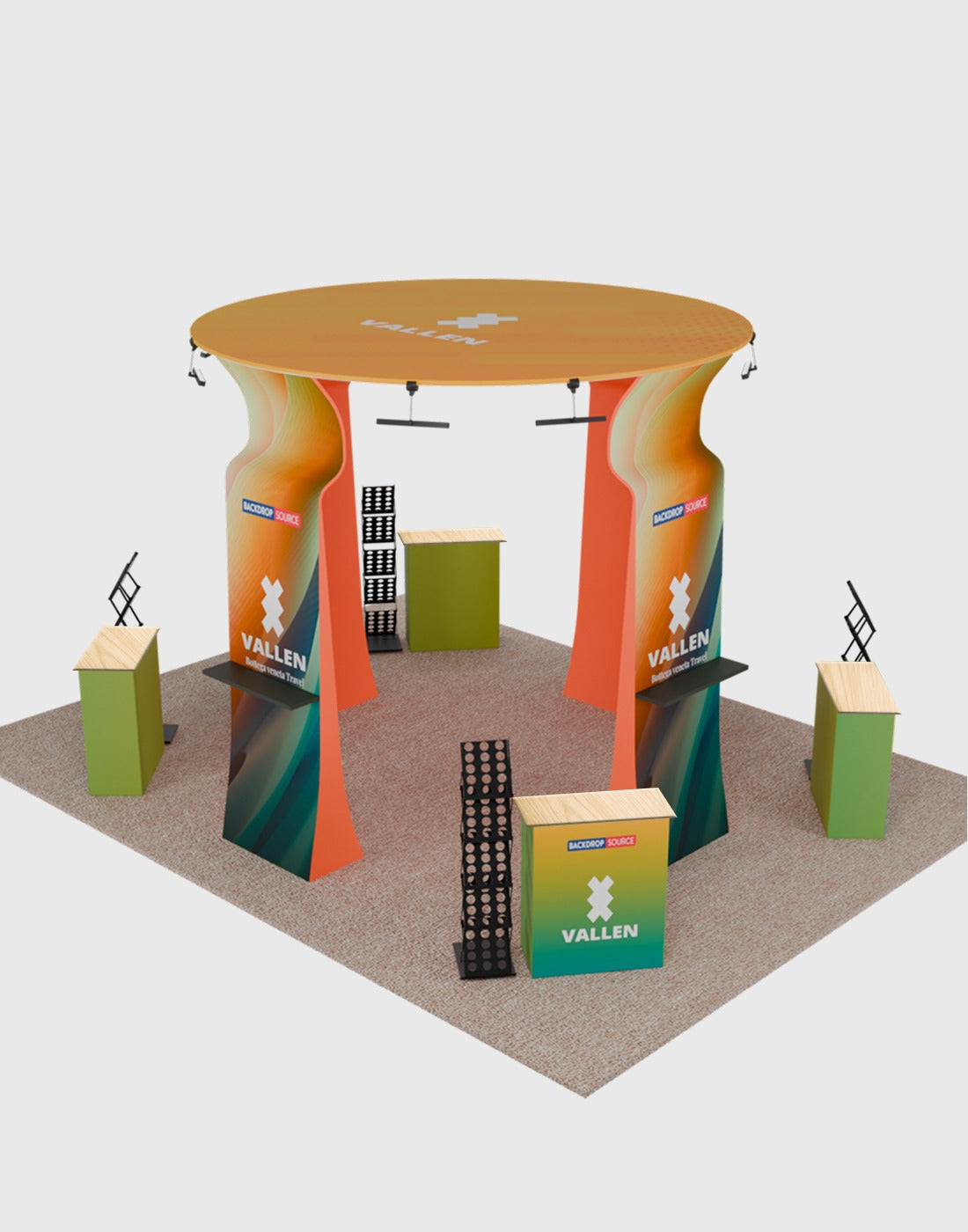 Modular Booth Kits 20ft x 20ft - Model 13