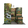 Magnetic Fabric Banner Stand & L-Shaped Display Exhibition Kit with Pop-Up Booth - front view