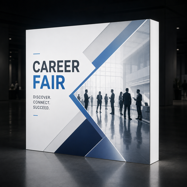 Backlit Pop Up Display for University Recruiting