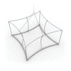 Curved Square Quad Hanging Banner