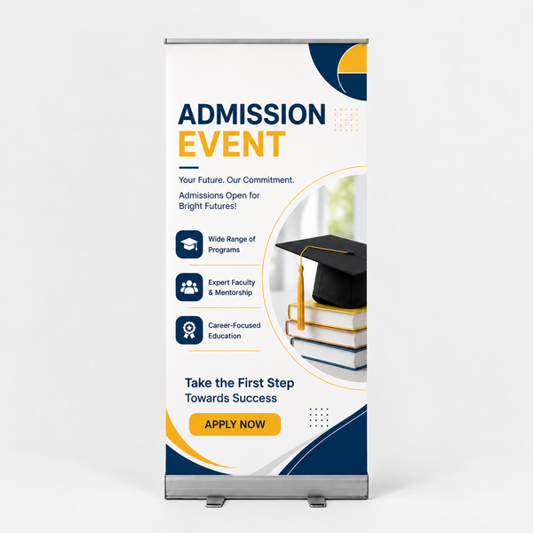 Budget Roll Up Banner for Campus & School Events