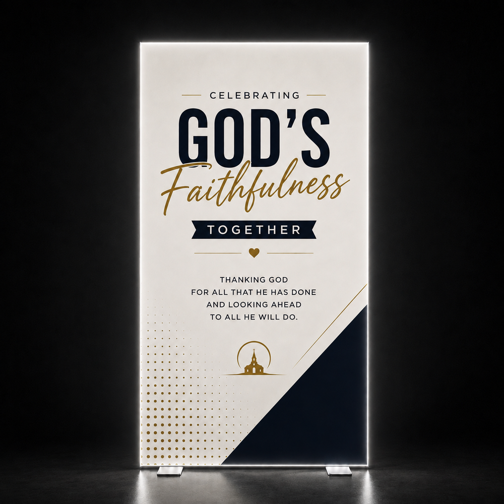 Church Sanctuary Slim Lightbox Frame