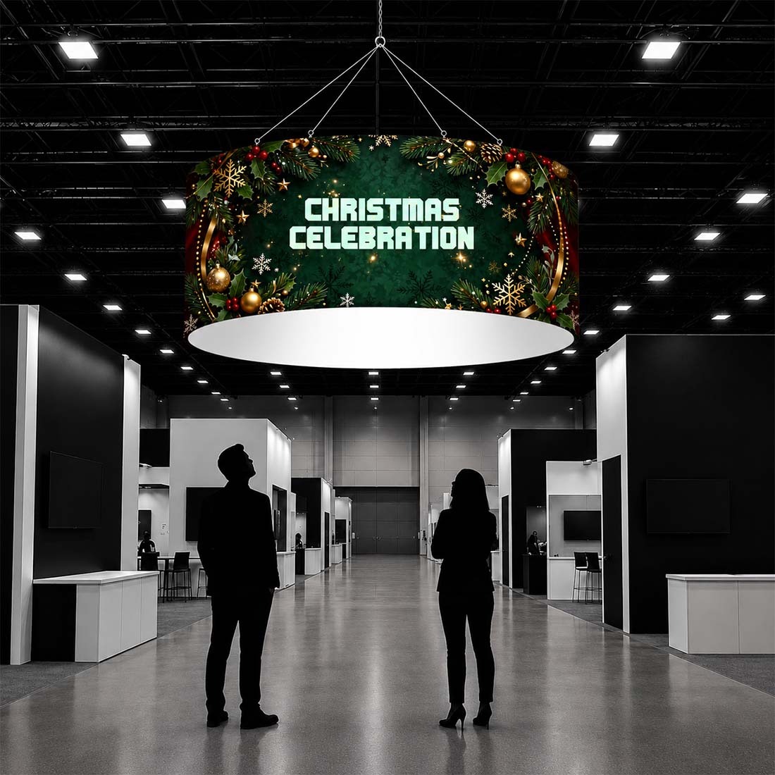 Church Sanctuary Circle Hanging Banner