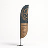 Bandera de plumas convexa