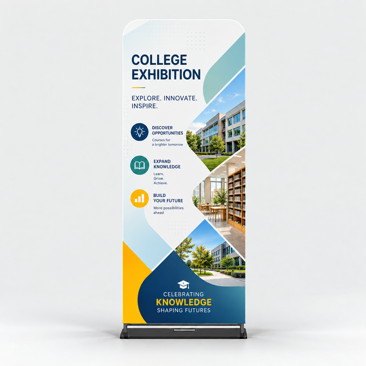 Soportes EZ Banner para exhibiciones en ferias comerciales