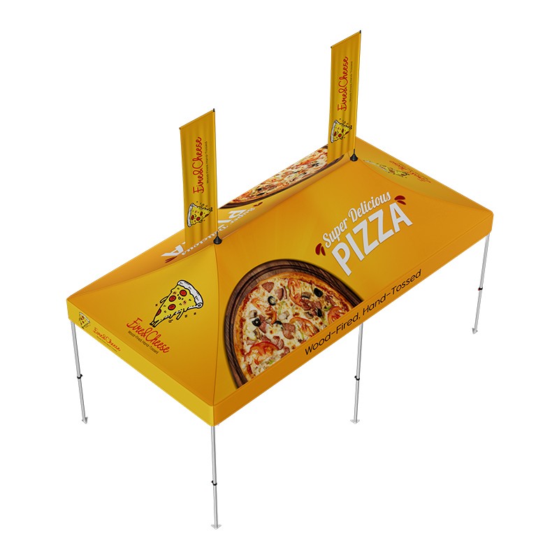 10x20 Canopy Tent with Peak Flag Kit